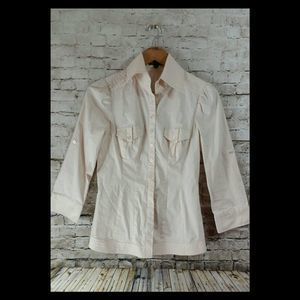 Bebe button up A soft peach Medium Top